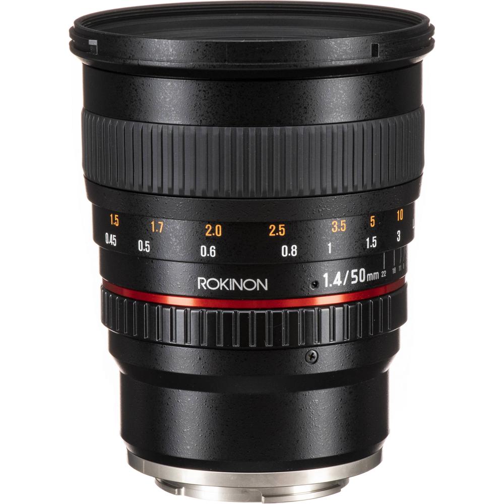 Rokinon 50mm f/1.4 AS IF UMC Lente para Montura Sony E - Abertura Rápida f/1.4, Elementos