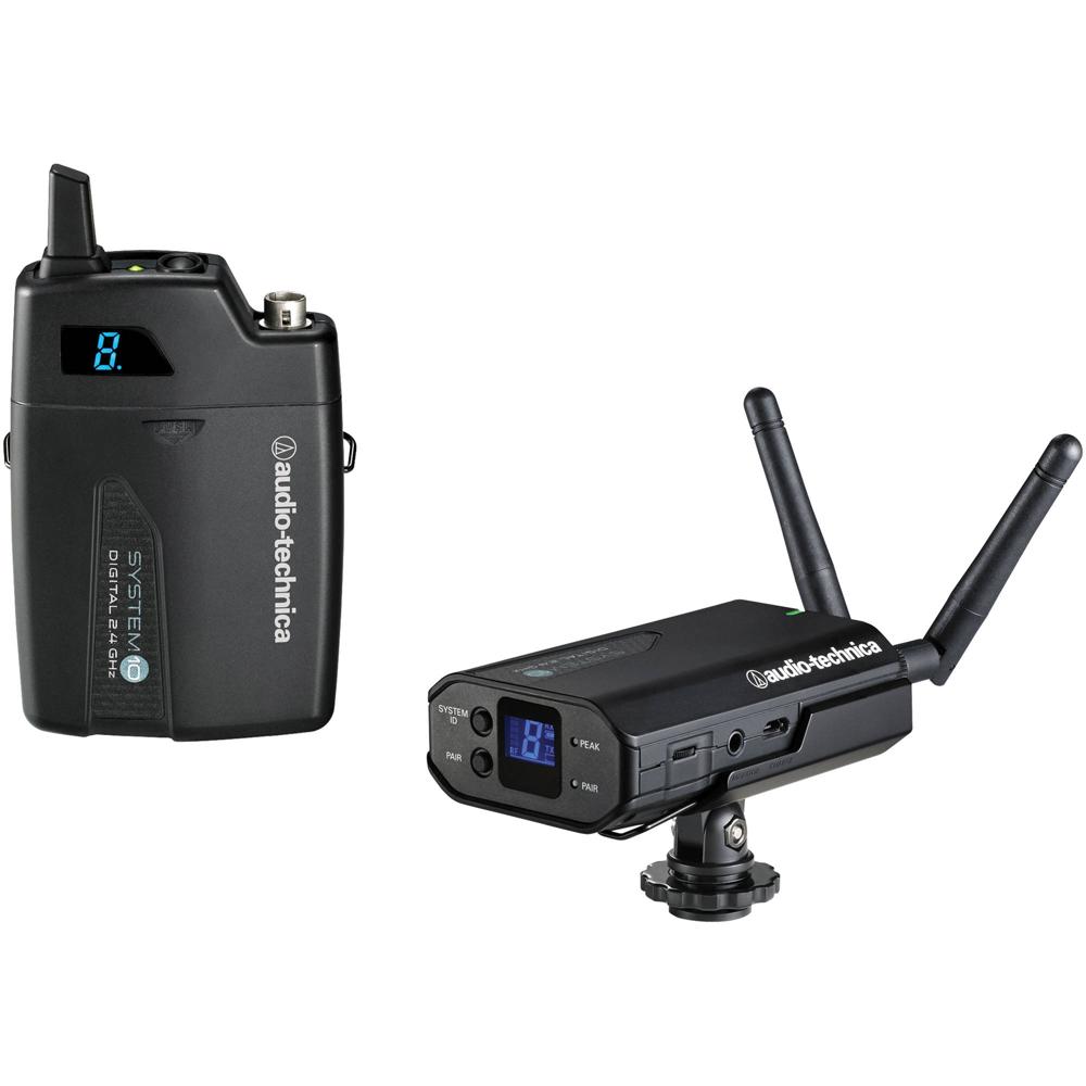 Audio-Technica ATW-1701 Sistema Inalámbrico Digital de Micrófono Lavalier para Cámara -