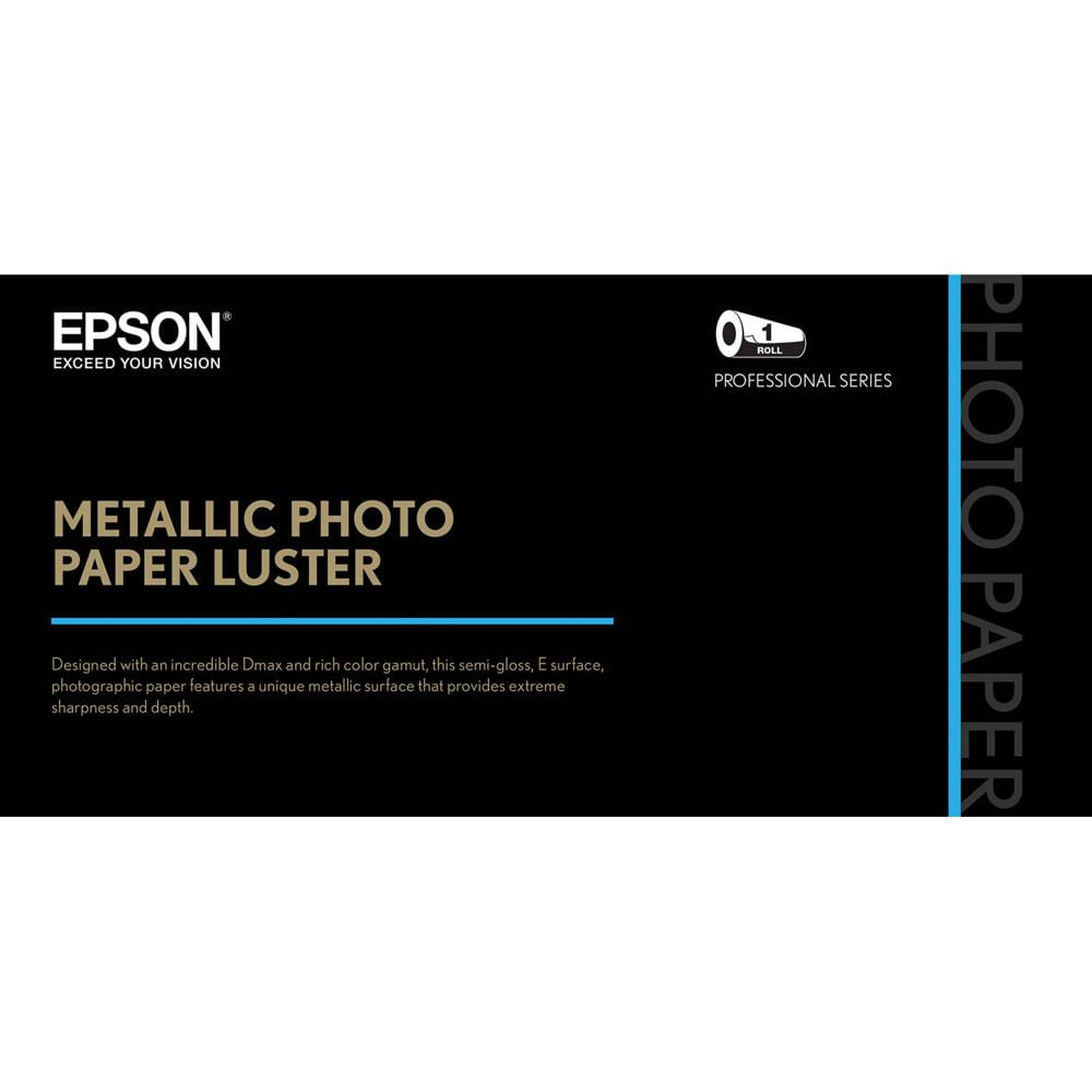 Epson Papel Fotográfico Metálico Luster 36"" x 100' - 257 gsm, 10.5 mil, Acabado Luster