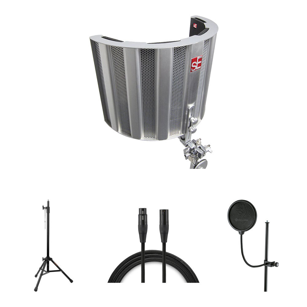 sE Electronics Kit de Filtro Vocal Space Reflection con Soporte Tripode y Filtro Antipop
