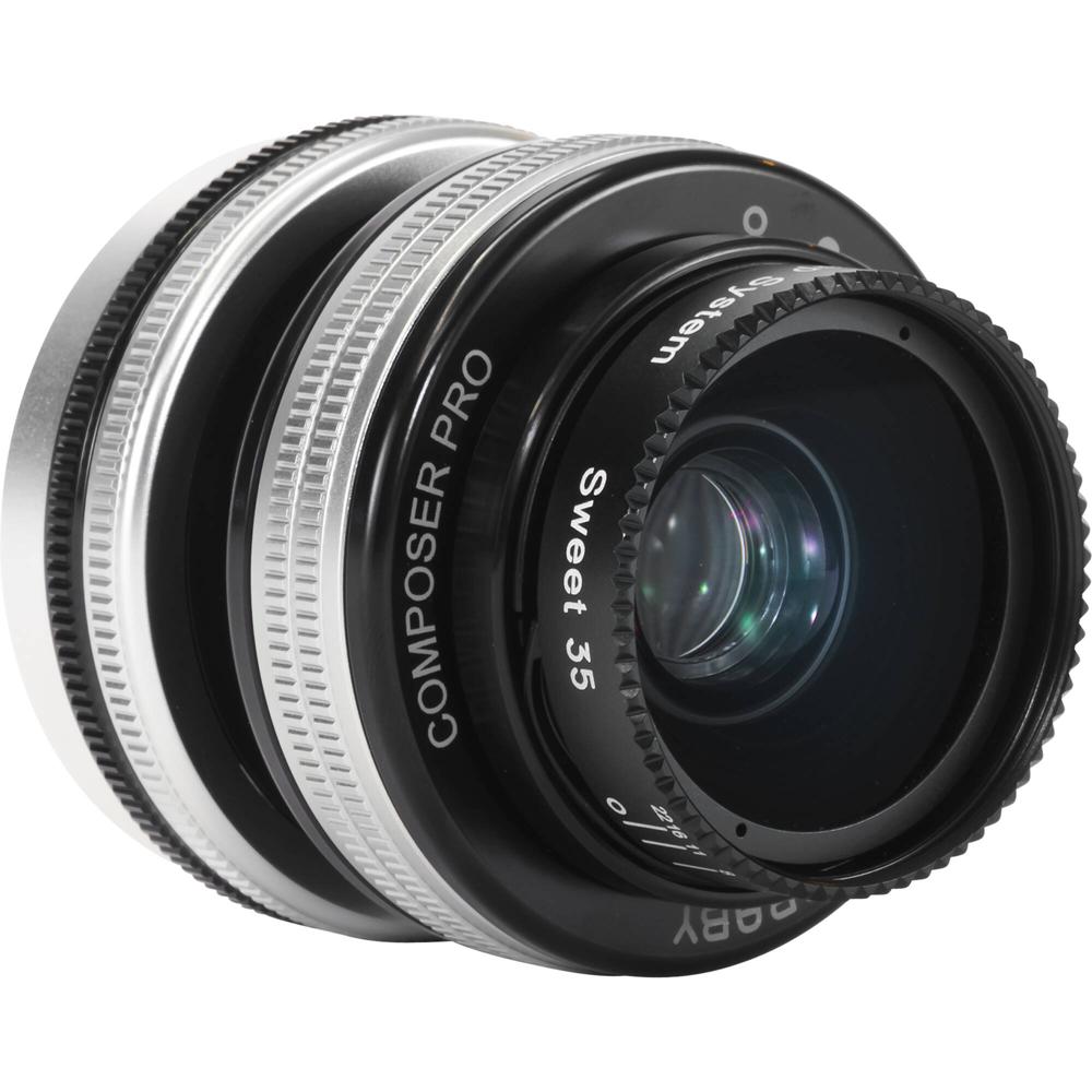 Lensbaby Composer Pro II con Óptica Sweet 35 para Sony E - Cuerpo Metálico, Control de I