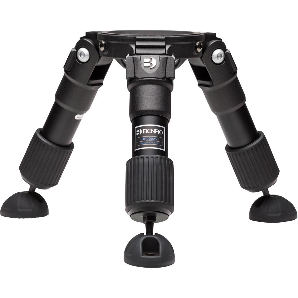 Benro 100mm Hi-Hat Tripod con Carga de 220 lb, Altura Mínima de 3"" y Máxima de 11""
