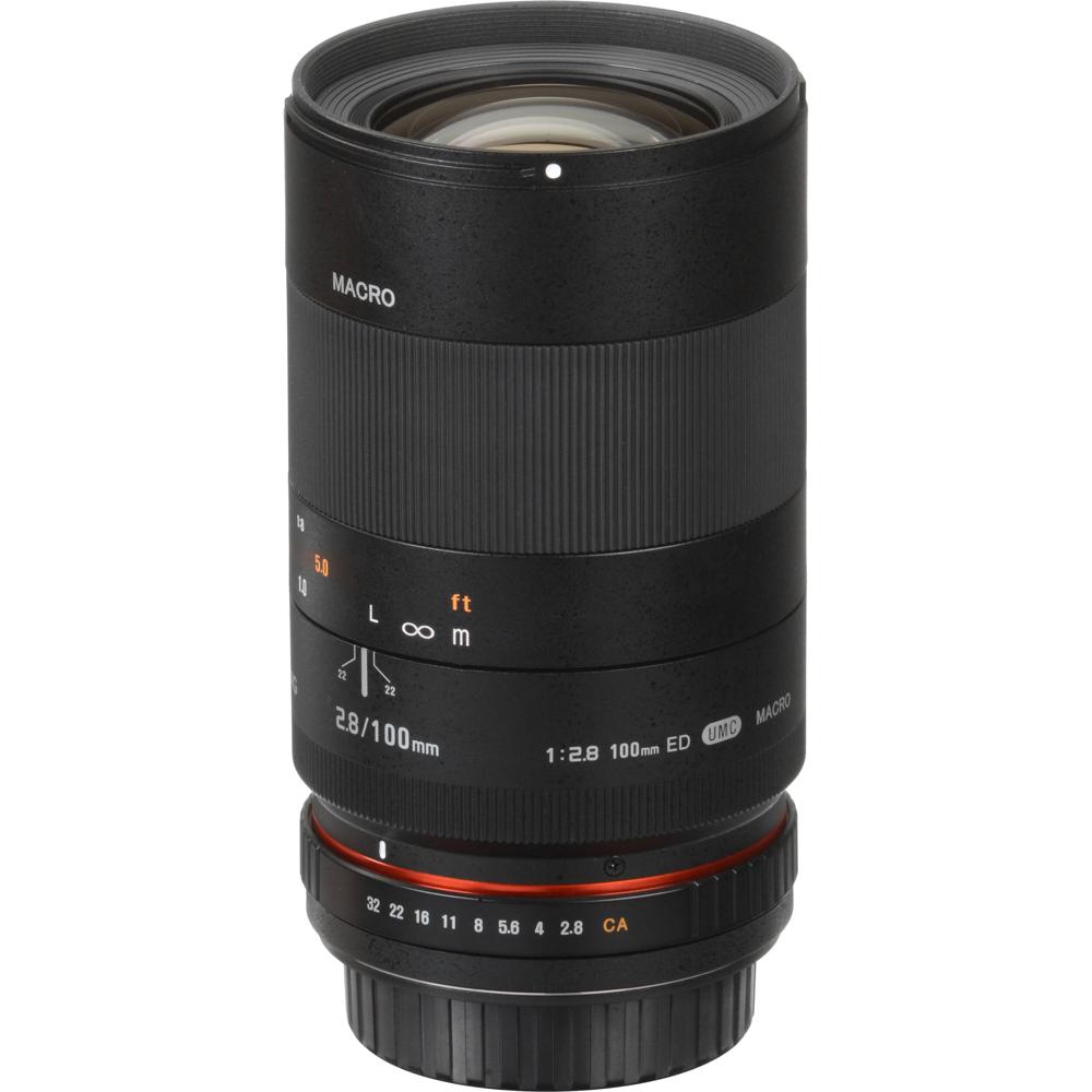 Samyang 100mm f/2.8 ED UMC Macro Lens - Montura Canon EF, 1:1 Magnificación, Enfoque Manu