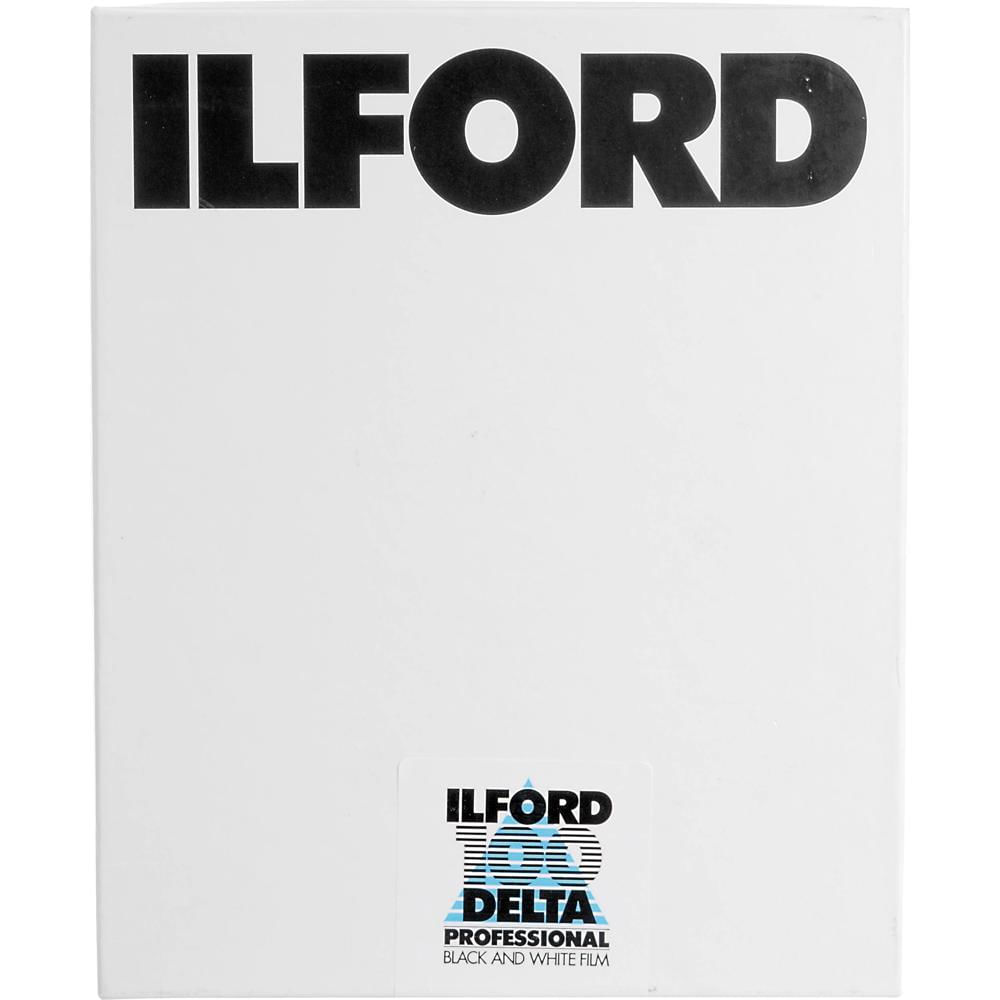 Ilford Delta 100 Professional Película Negativa en Blanco y Negro 4 x 5"" - 100 Hojas, ISO