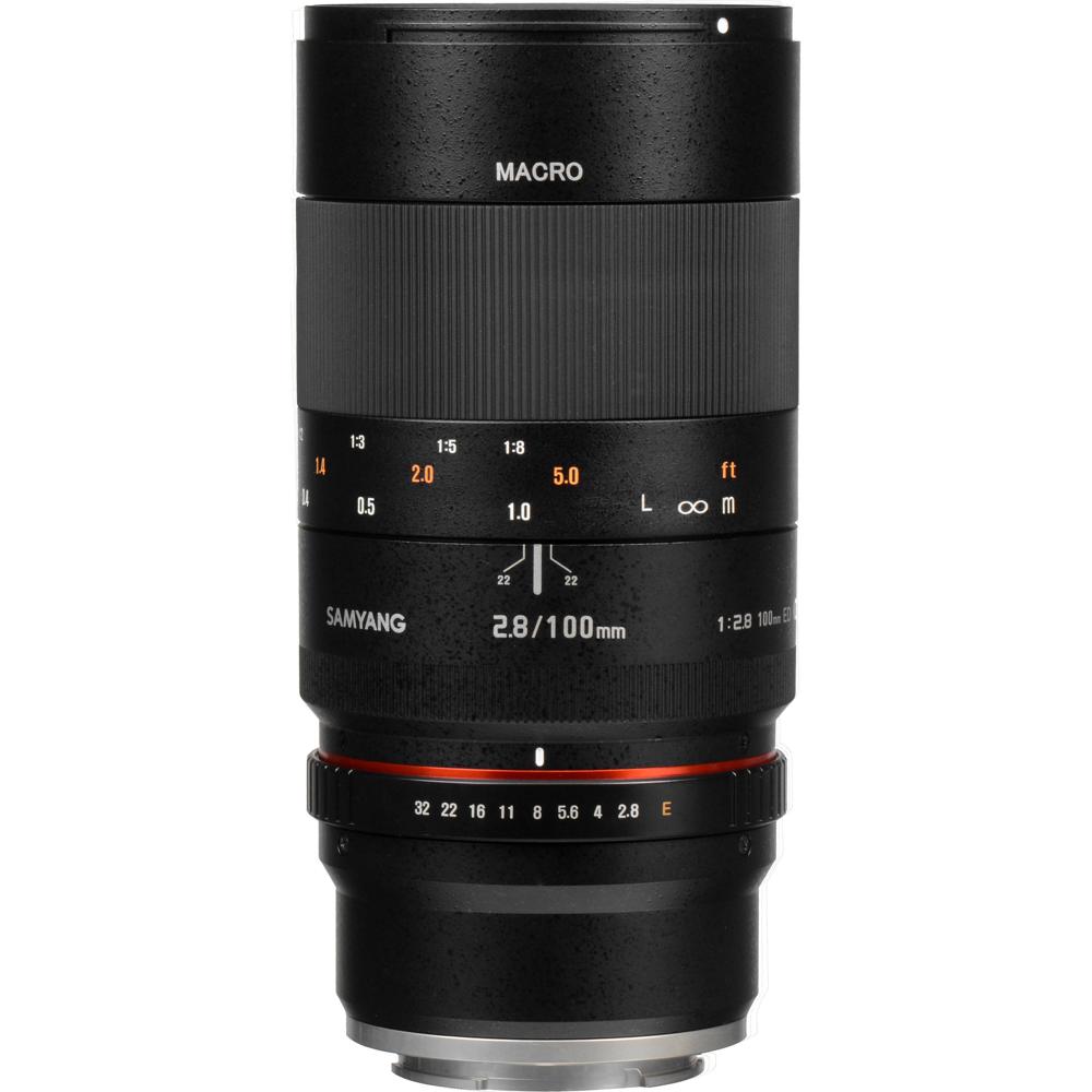 Samyang 100mm f/2.8 ED UMC Macro Lens Sony E - Lente Macro, 1:1 Magnificación, Enfoque Ma