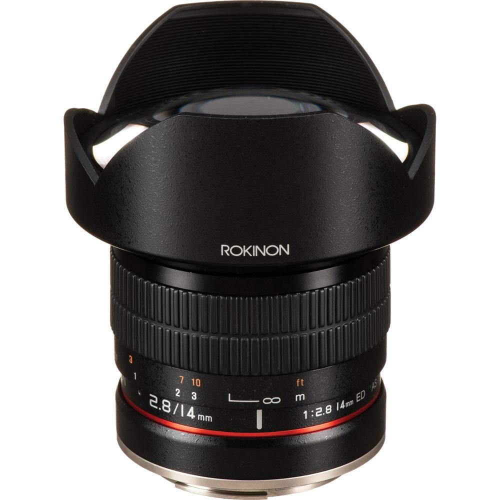 Rokinon 14mm f/2.8 IF ED UMC Lente para Canon EF - Ultra Gran Angular, Enfoque Manual, Dis