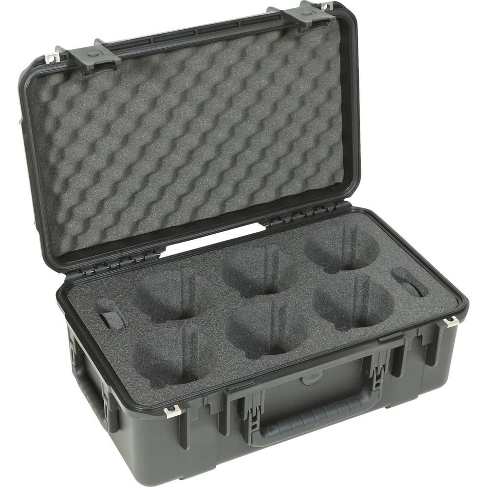 SKB iSeries Estuche Estanco para Lentes de Cine - Capacidad para Seis Lentes de 125mm, Res