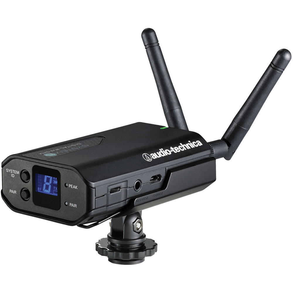 Audio-Technica ATW-R1700 Receptor Inalámbrico Digital para Cámara 2.4 GHz, Salida Balanc