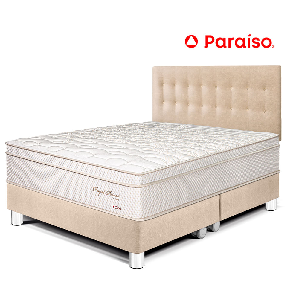 Juego de Dormitorio Paraíso Royal Prince King Champagne + 2 