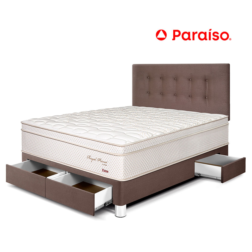 Dormitorio Royal Prince con Cajones 2 Plazas Chocolate