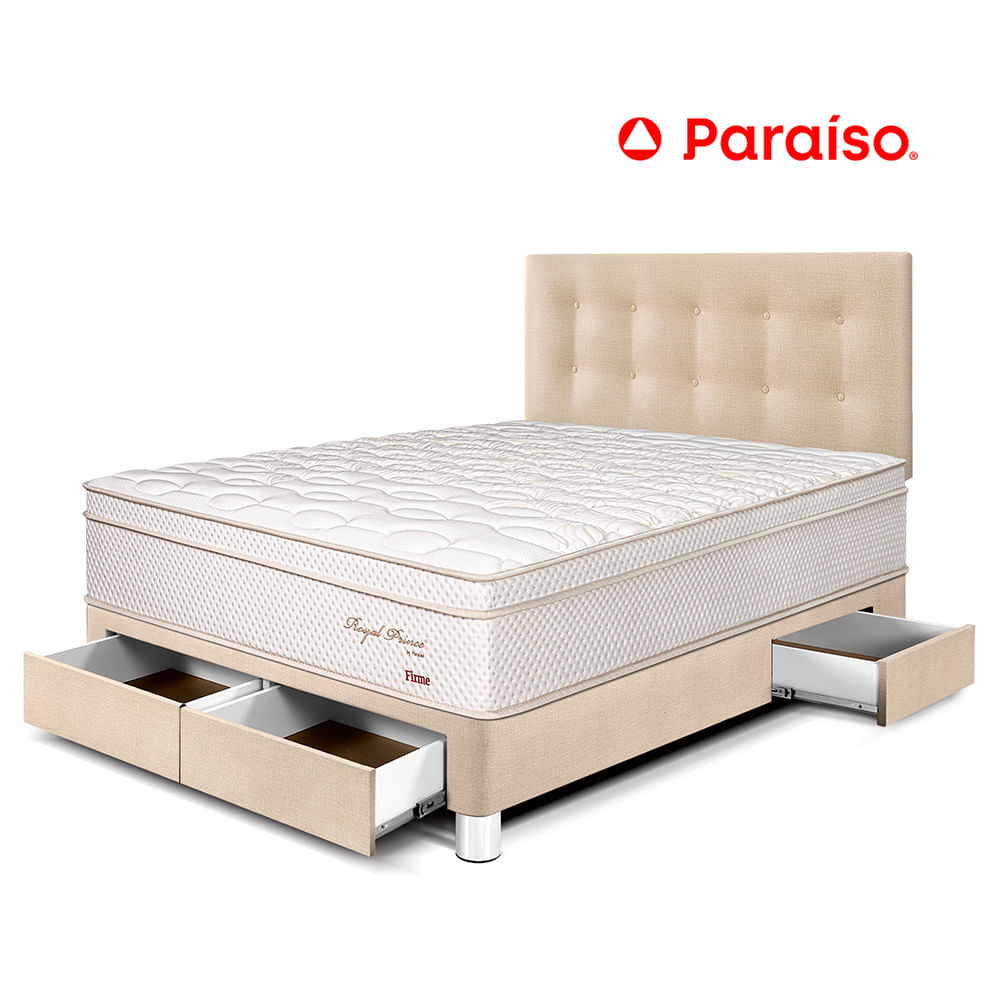 Dormitorio Royal Prince con Cajones 2 Plazas Champagne
