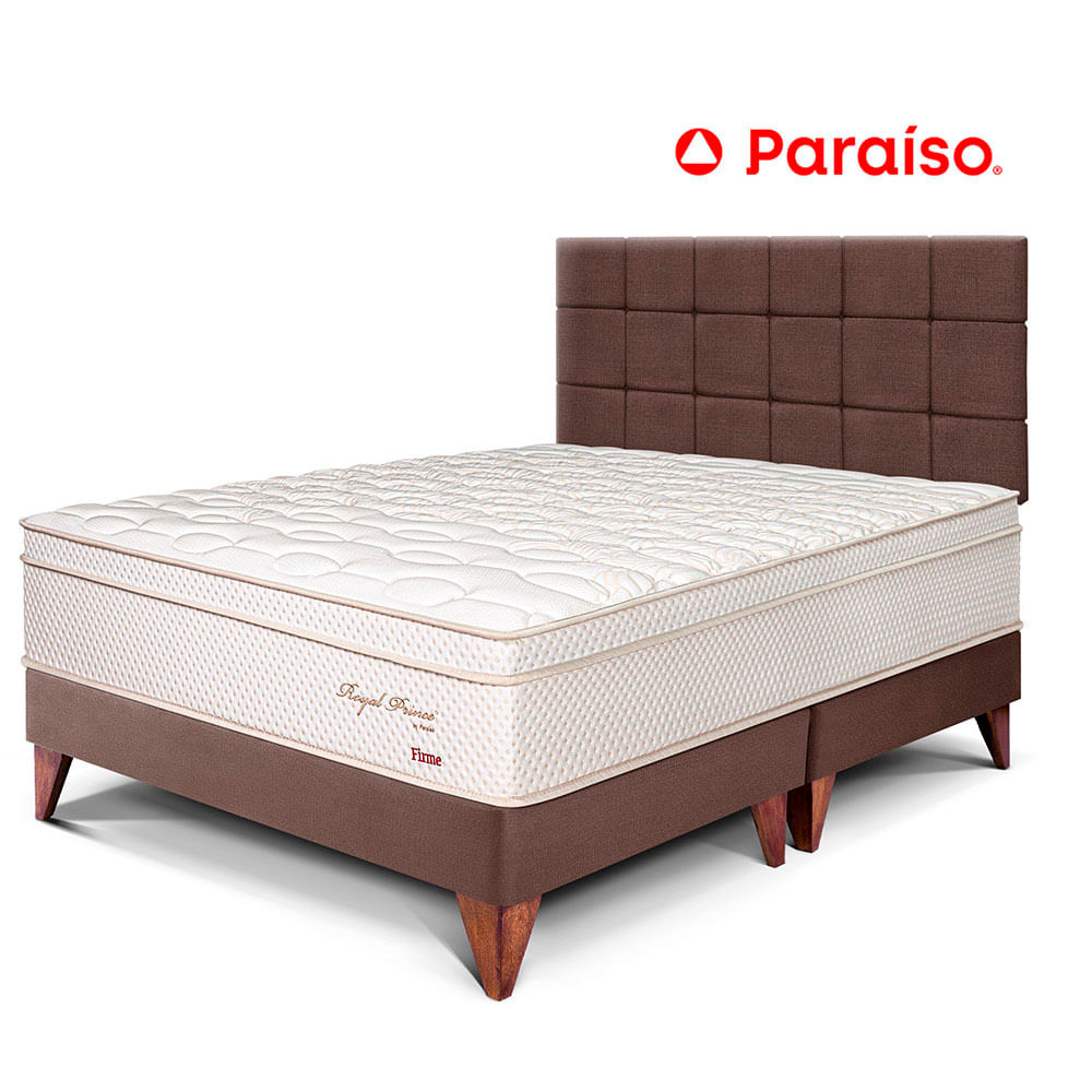 Dormitorio Europeo Royal Prince King Cabecera Blocks Chocolate