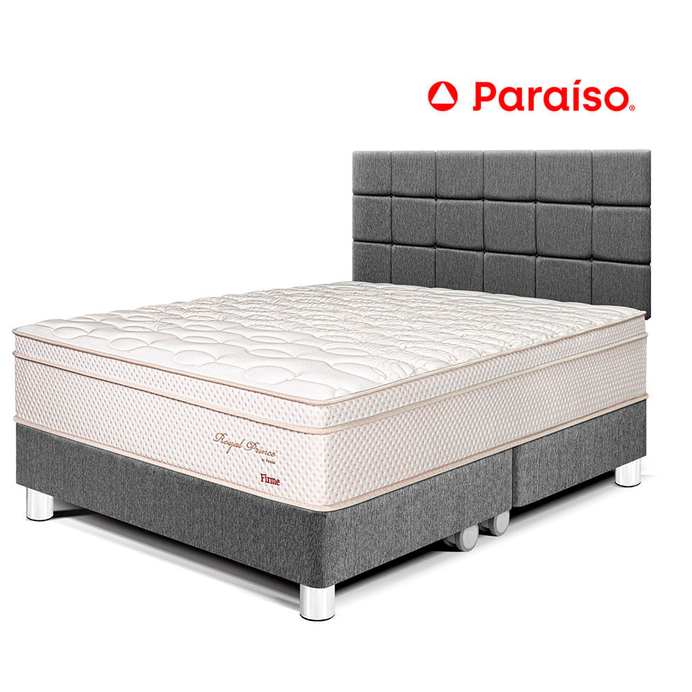 Dormitorio Royal Prince King Cabecera Blocks Gris