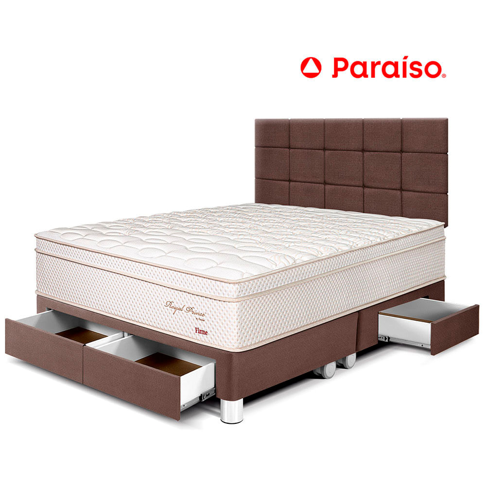 Dormitorio Royal Prince Cajones Queen Cabecera Blocks Chocolate