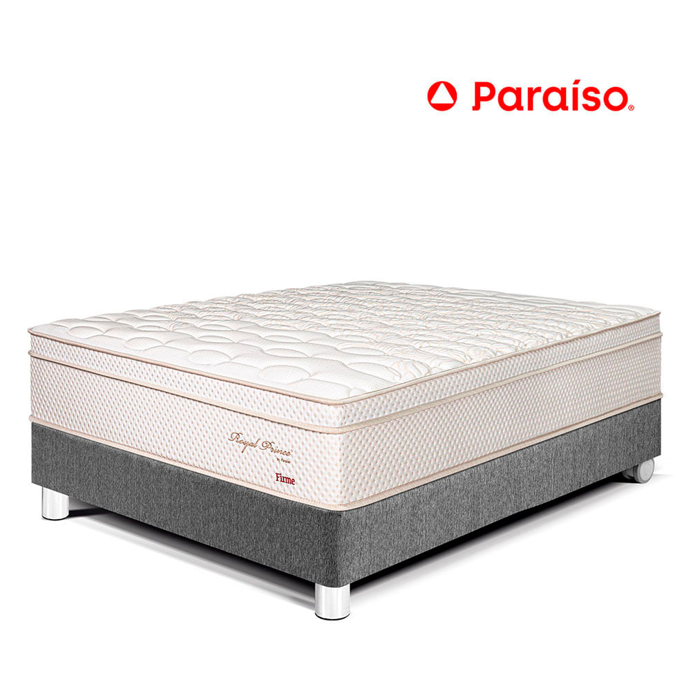 Cama Royal Prince 1.5 Plazas Gris
