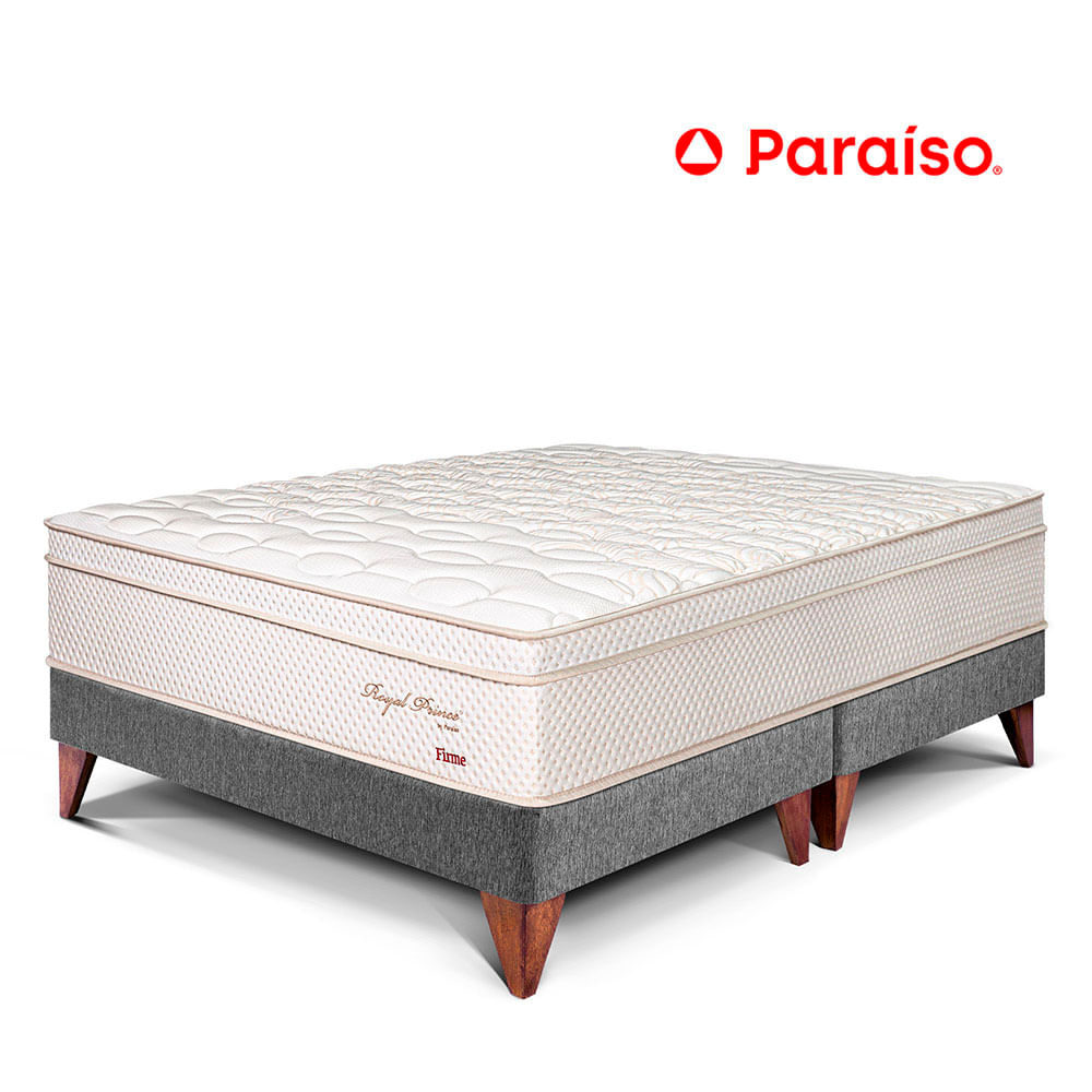 Cama Europea Royal Prince King Gris