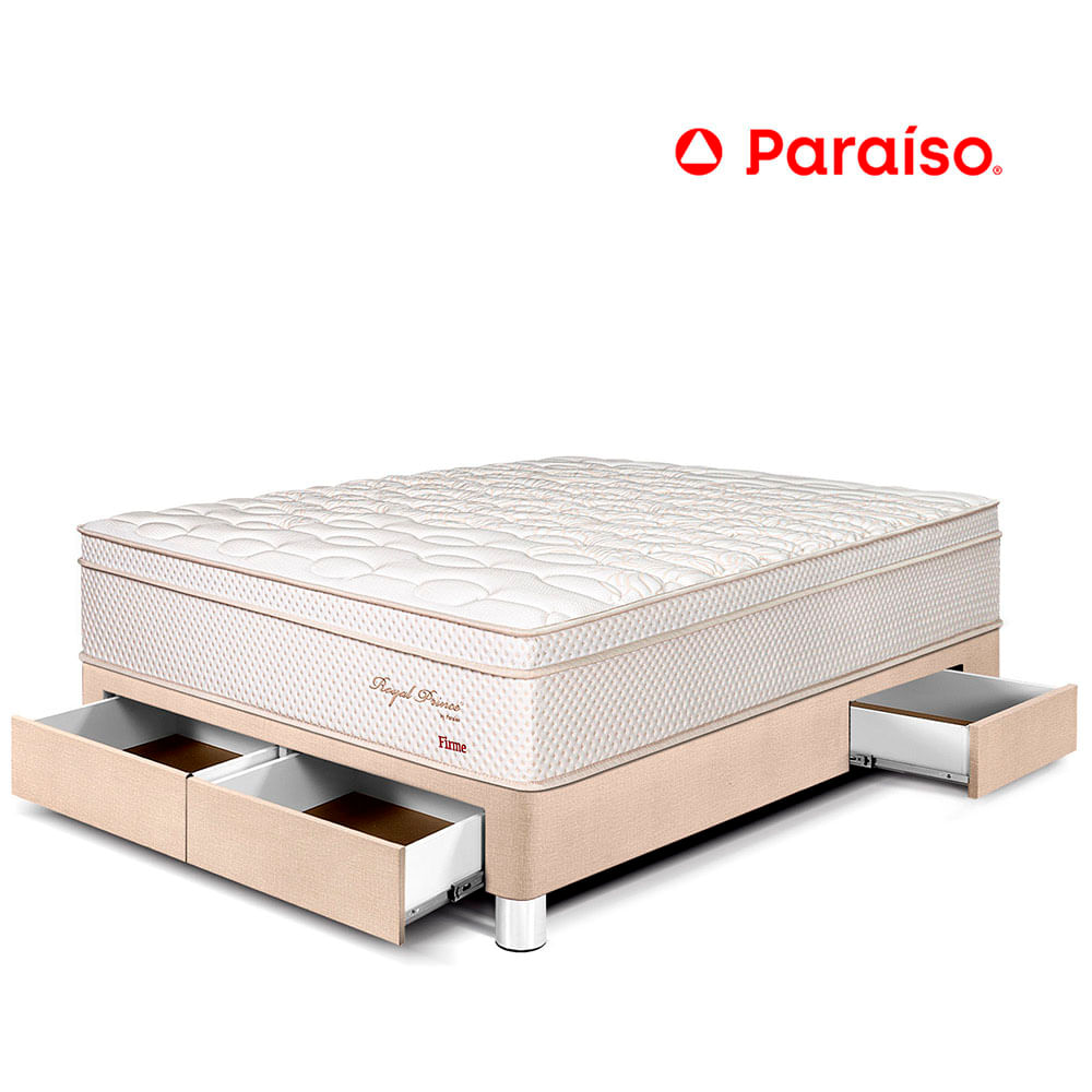 Cama Royal Prince Cajones 2 Plazas Champagne