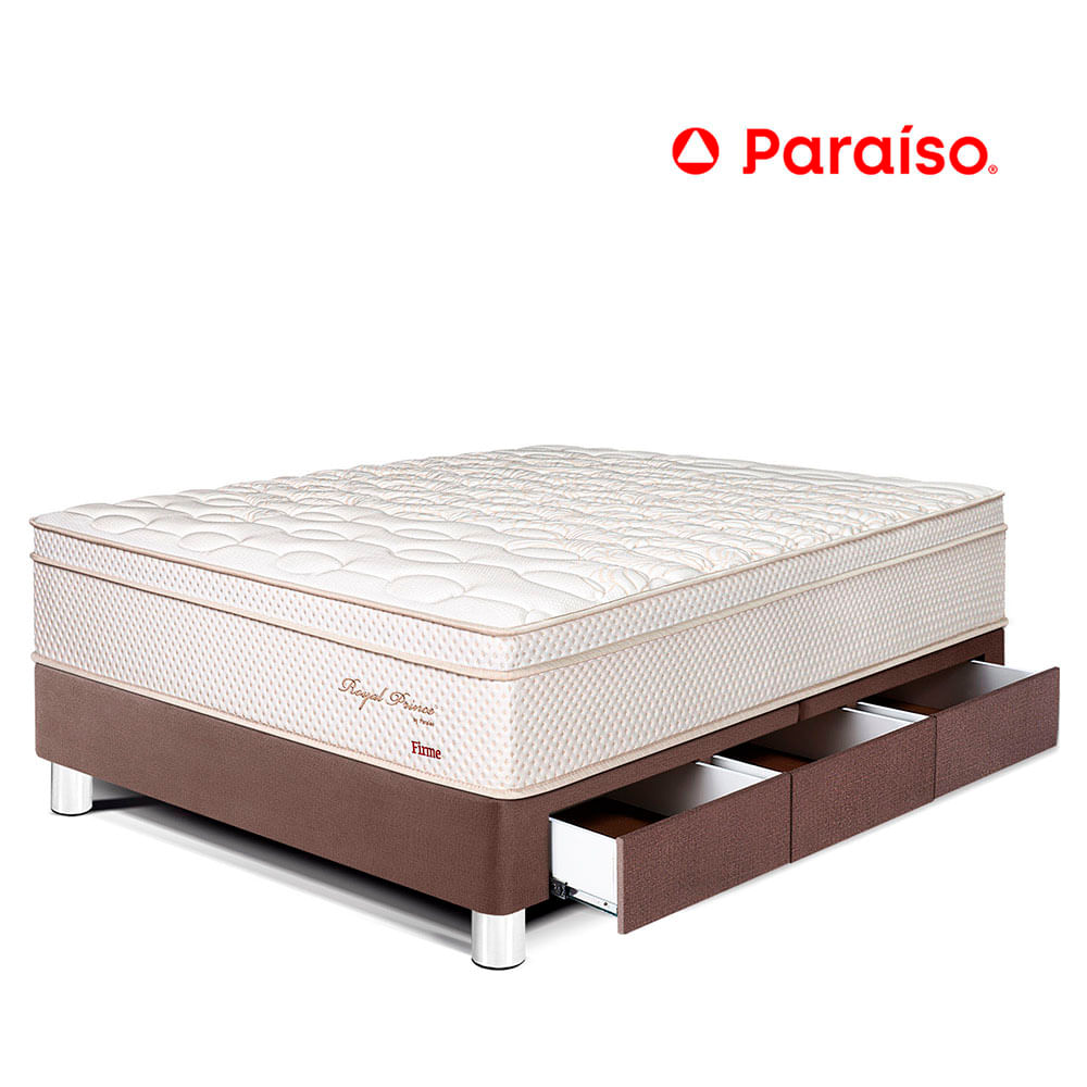 Cama Royal Prince Cajones 1.5 Plazas Chocolate