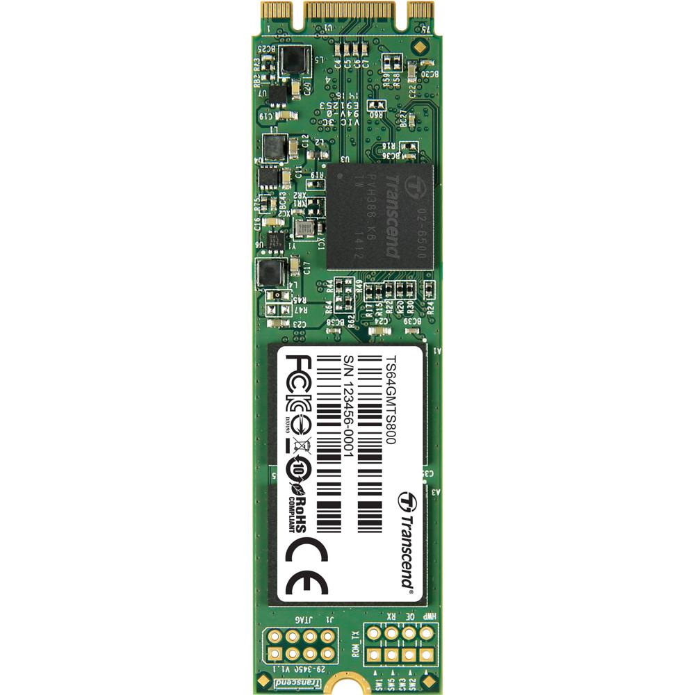 Transcend MTS800 64GB SSD M.2 2280 SATA III - 560 MB/s Lectura, 460 MB/s Escritura, Soport