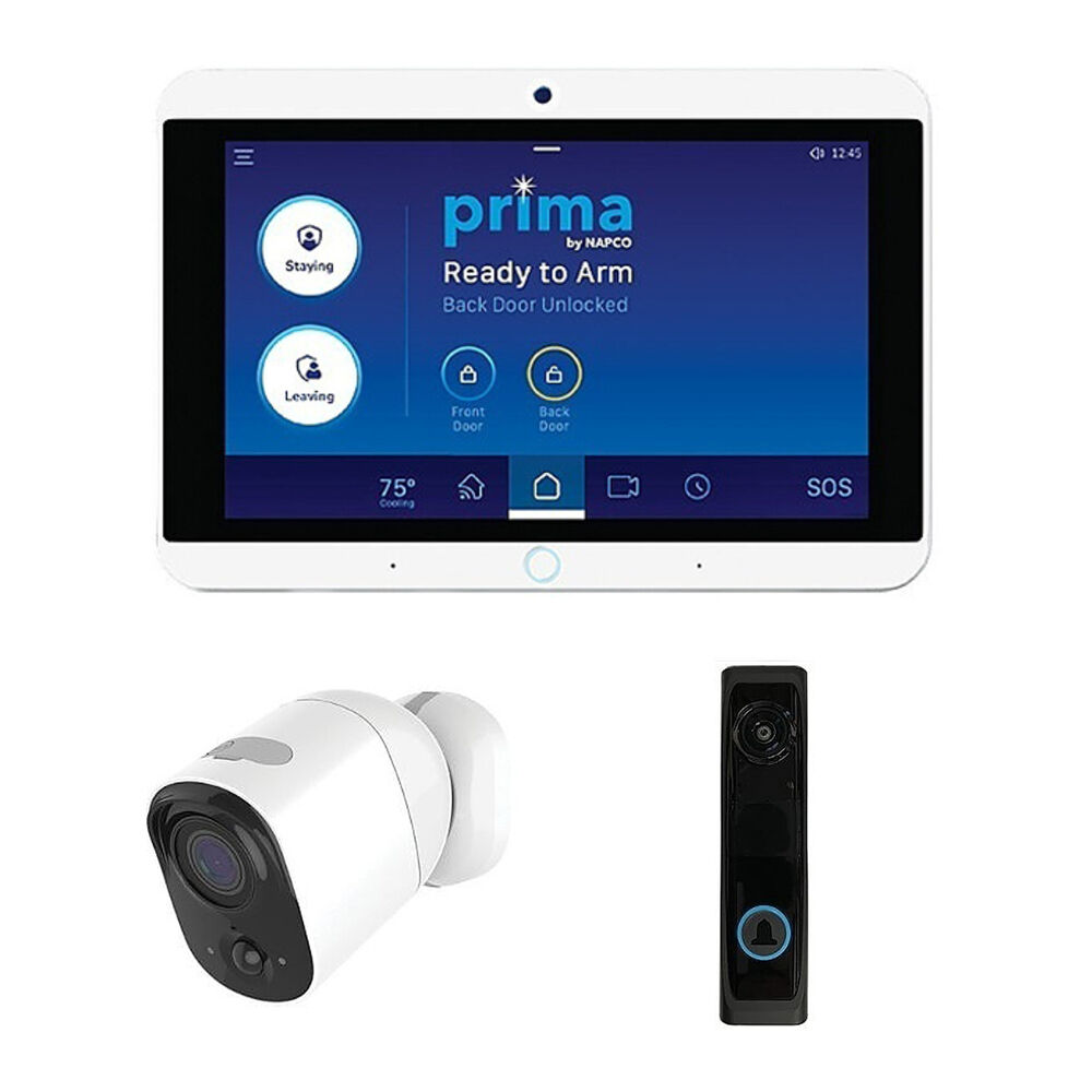 Prima by Napco PP1V Panel 7" Wi-Fi Touchscreen con Cámara PCAM 1080p y Videoportero PBELL