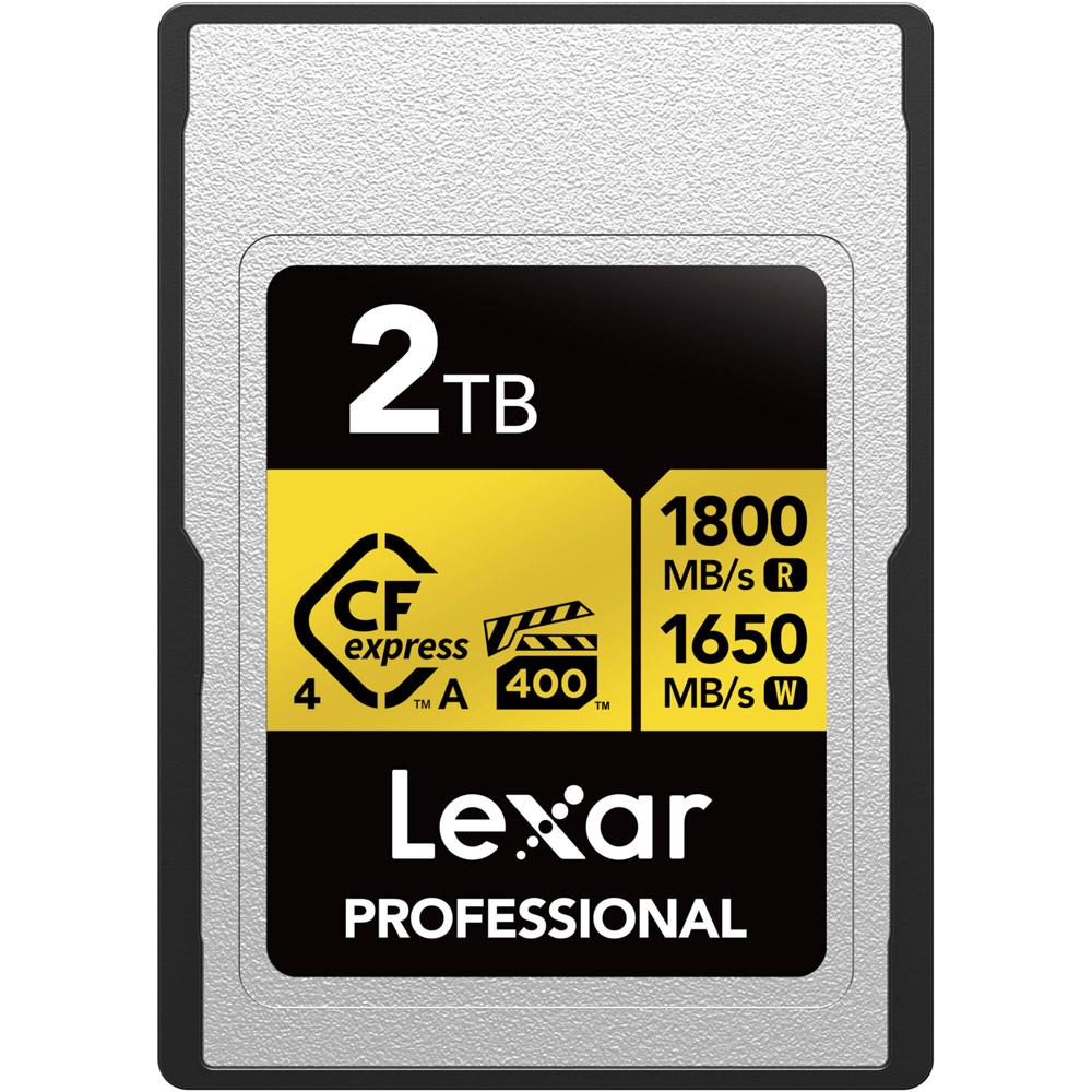Lexar Tarjeta de Memoria CFexpress 4.0 Type A 2TB Professional GOLD - Velocidades de Lectu