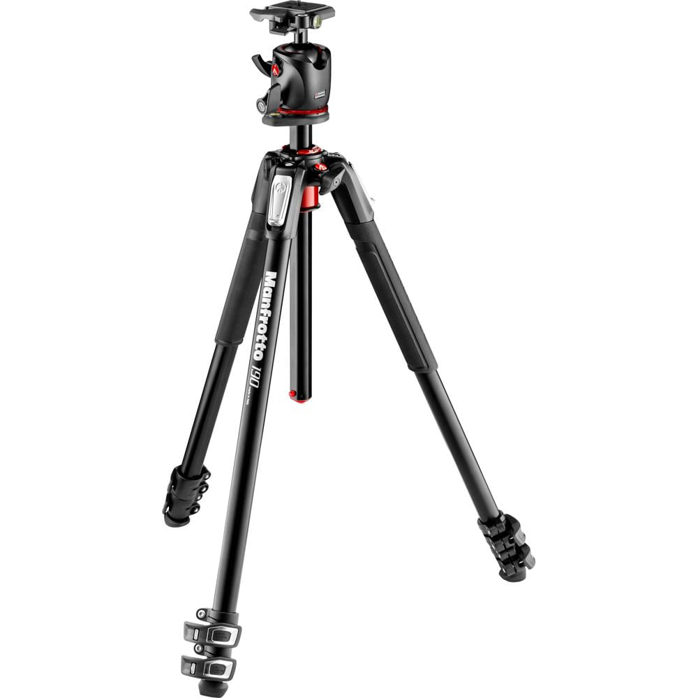 Manfrotto Trípode de Aluminio MK190XPRO3-BHQ2 con Cabezal de Bola XPRO y Placa QR 200PL