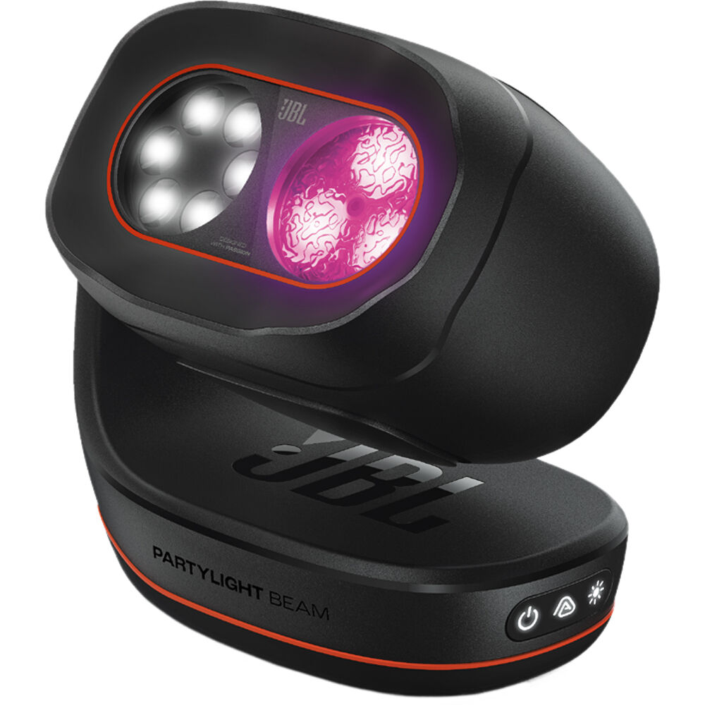 JBL PartyLight Beam - Proyector de Luz LED Multicolor - 20W, Sincronización con Música,
