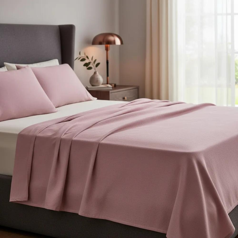 Juego de sabanas algodón pima interiotex 180 hilos Queen color Gladiolo Liso talla Queen Gladiolo