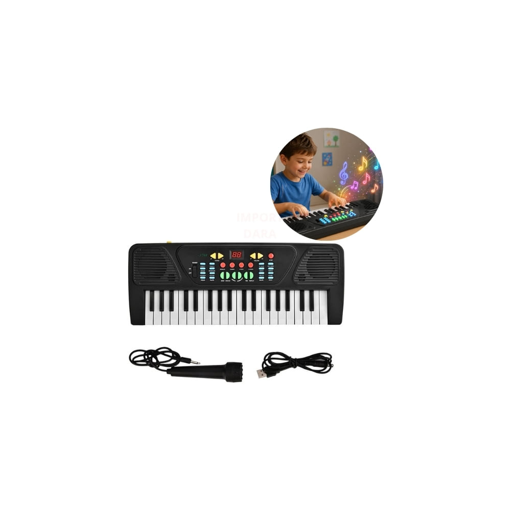 Teclado Musical Electrónico Infantil de 37 Teclas