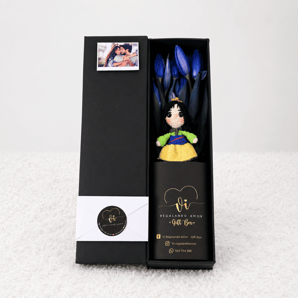Box Luxury Tulipanes Azul - Mulan