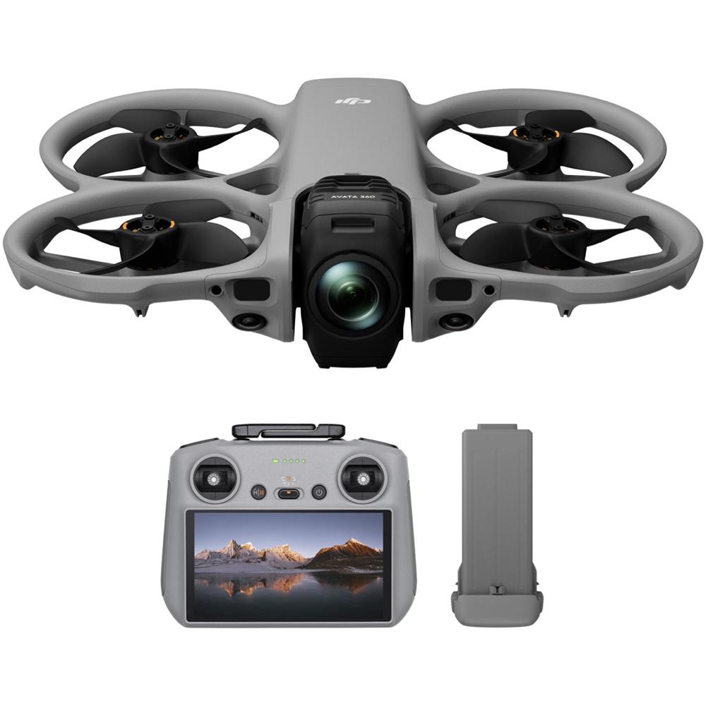 DJI Avata 360 Drone con RC 2 - Cámara 360° 8K60 HDR y 4K60, Seguimiento Activo, Sensing