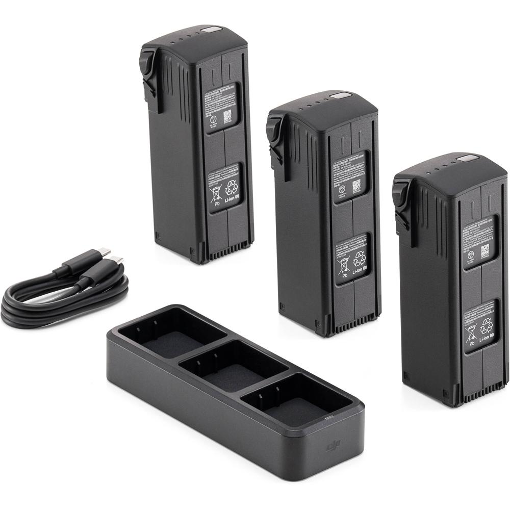 DJI Kit de Baterías para Mavic 3 Enterprise - 3 Baterías Inteligentes y Hub de Carga
