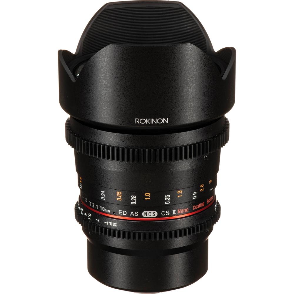 Rokinon 10mm T3.1 Cine DS Lens MFT - Lente para sensores APS-C con anillo de apertura de 6