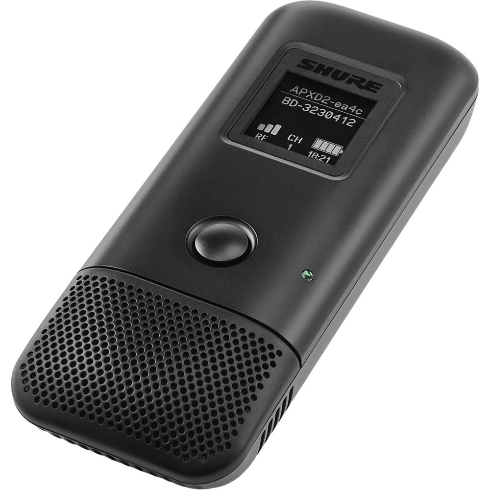 Shure MXW6X/O Transmisor Inalámbrico de Mesa con Micrófono Omnidireccional, 1.9 GHz, 17