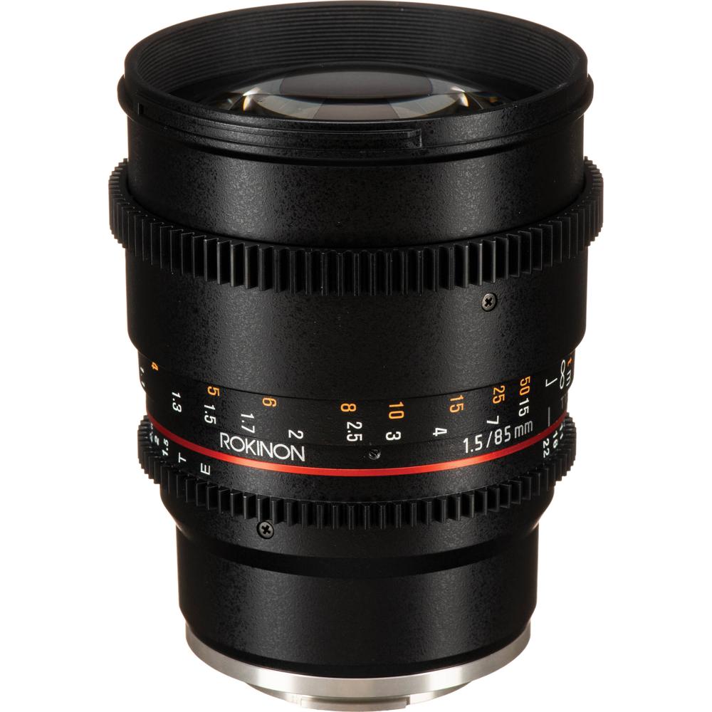 Rokinon 85mm T1.5 Cine DS Lens Sony E-Mount - Abertura T1.5, Lentes Asféricas Híbridas,