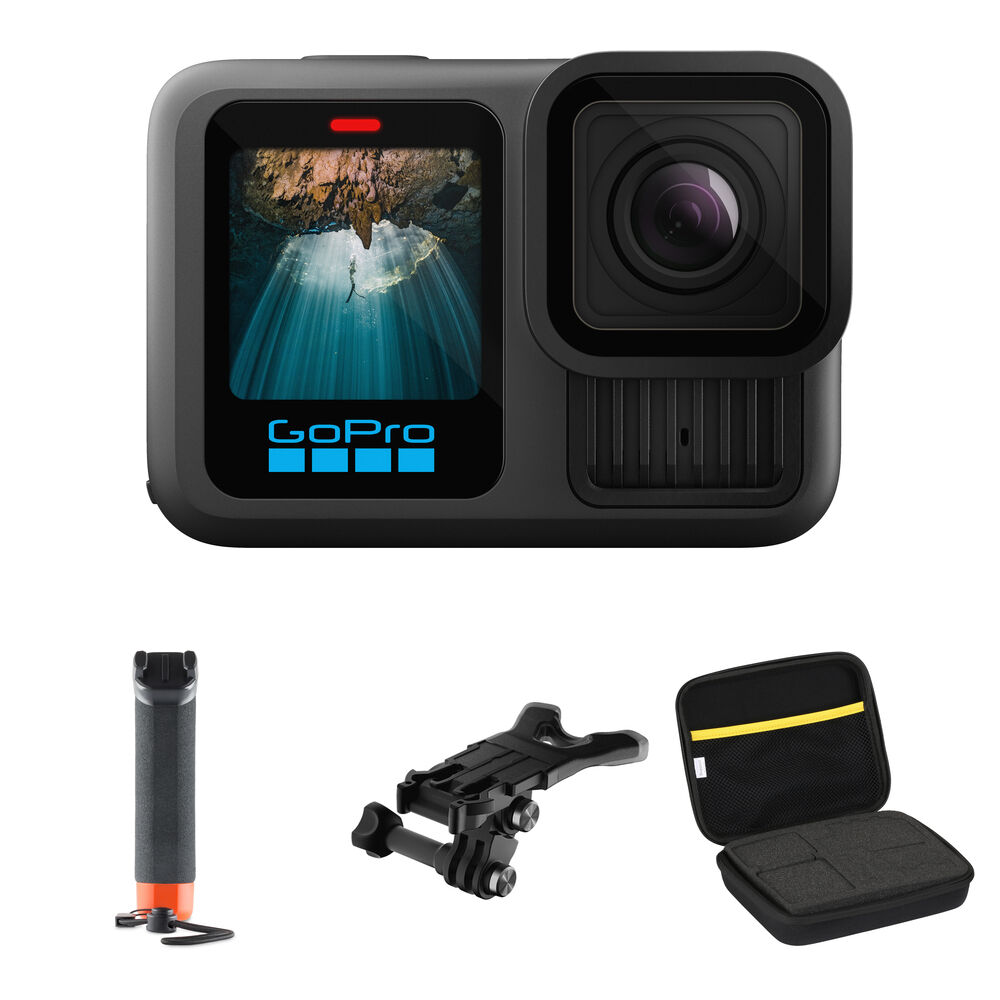 GoPro HERO13 Black Bundle para Natación y Snorkel con Grip Flotante y Estuche LITE