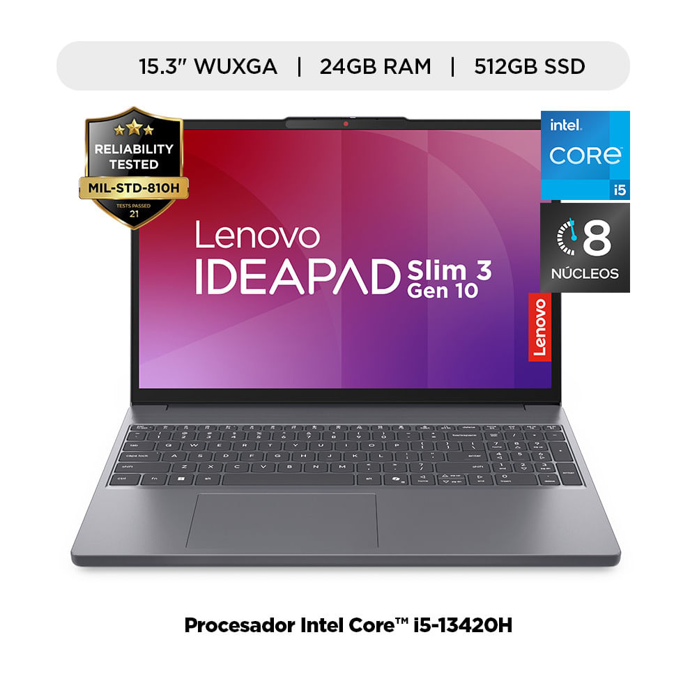 Laptop Lenovo Ideapad Slim 3i Core i5-13420H 15.3  512GB SSD 24GB RAM