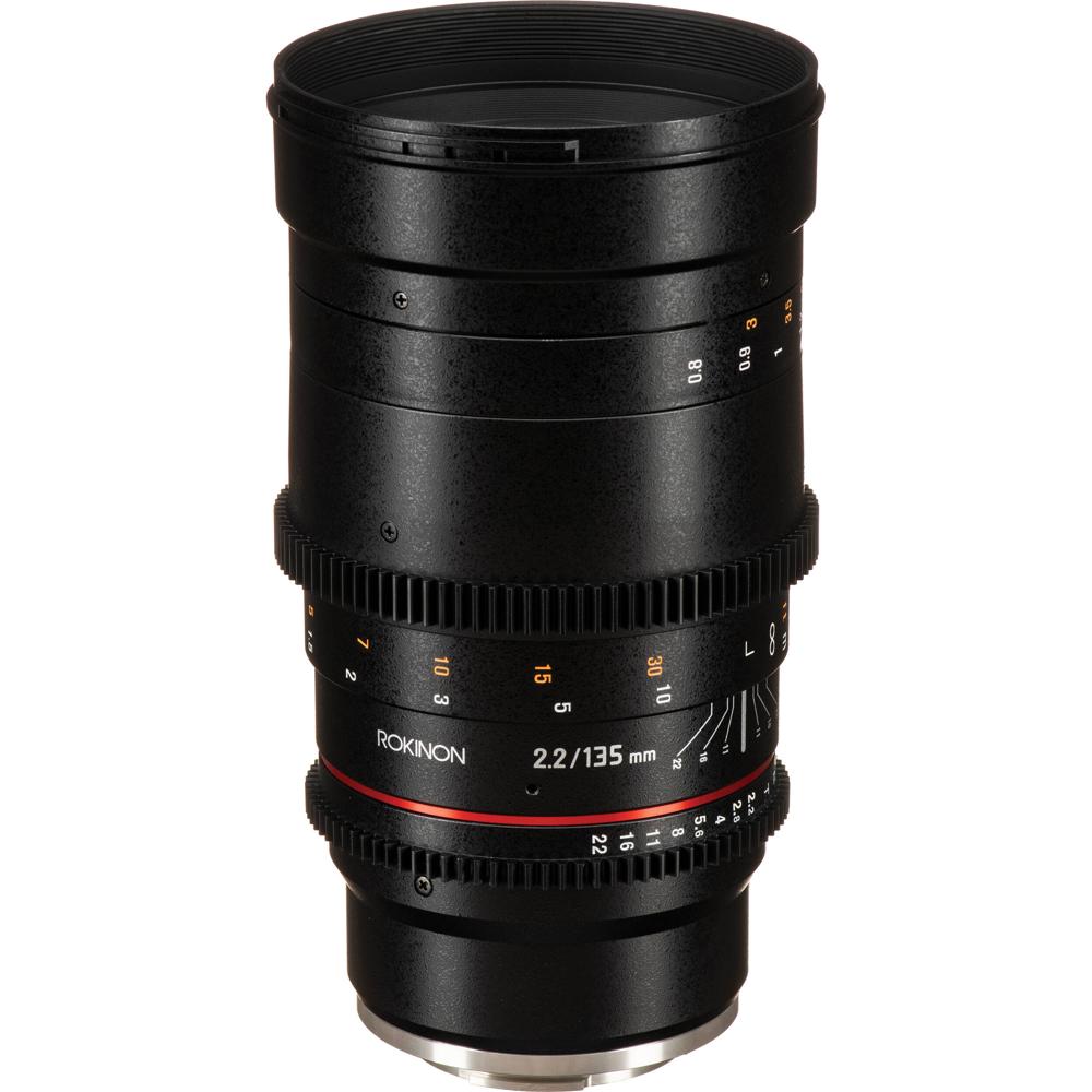 Rokinon Lente Cine DS 135mm T2.2 para Montura Sony E - Enfoque Manual, Híbrida Asférica,
