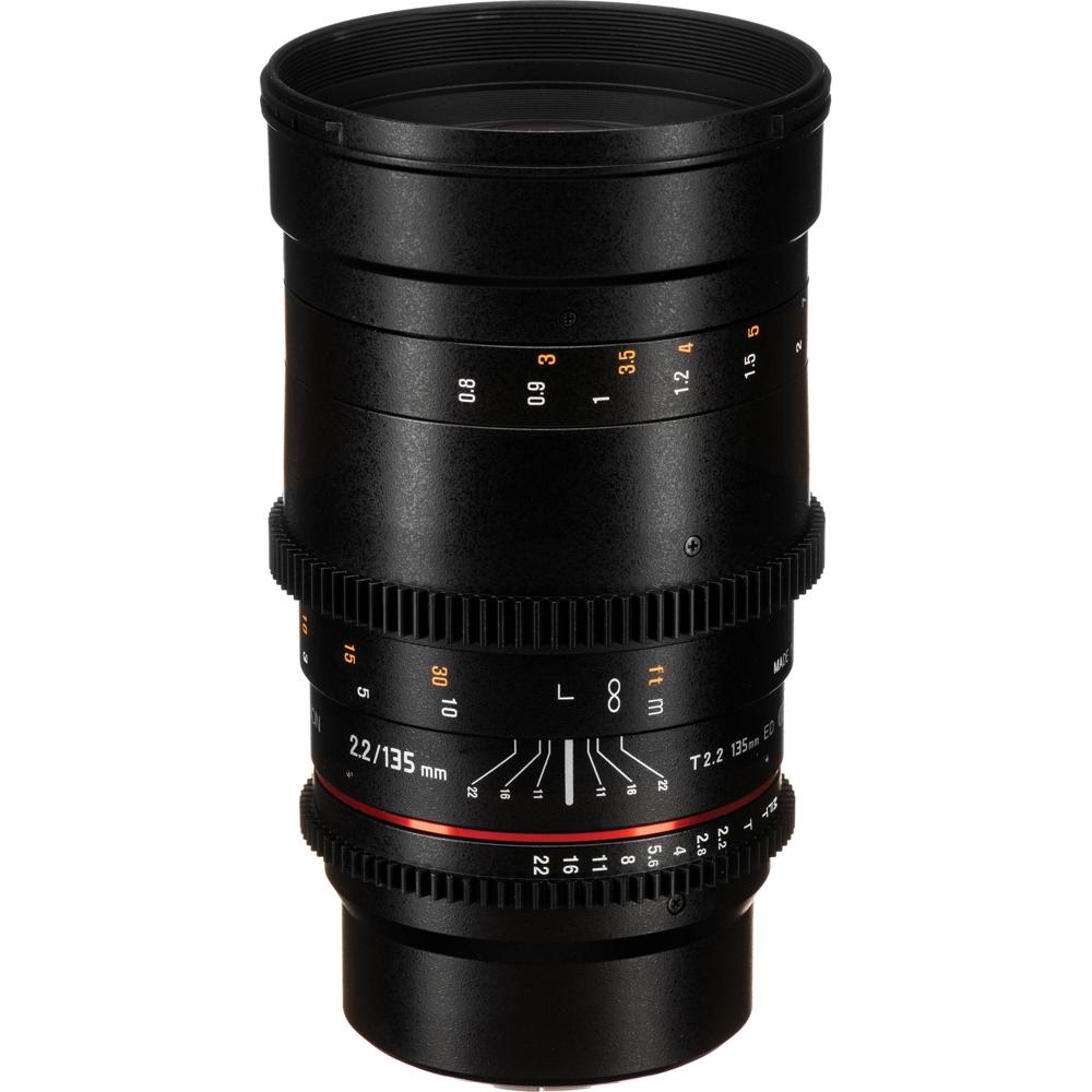 Rokinon 135mm T2.2 Cine DS Lens Montura Micro Cuatro Tercios - Lente Asférica Híbrida, A