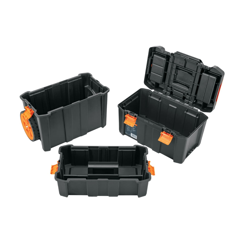 Caja Organizadora para Herramientas 3 en 1 Desmontable con Ruedas Truper CHP-1925R
