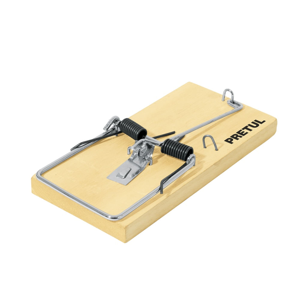 Trampa Mecanica de Madera con Resorte para Raton de 7"" Pretul RAT-7M