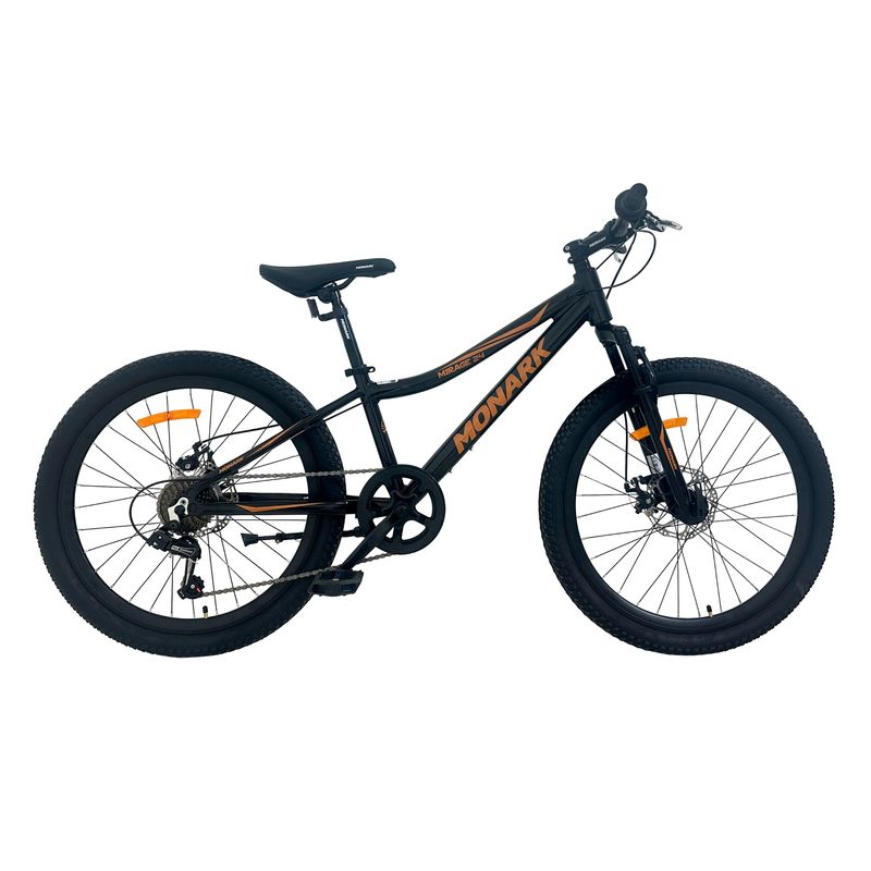 Bicicleta Monark Mirage Aro 24 Montañera Niño Negro