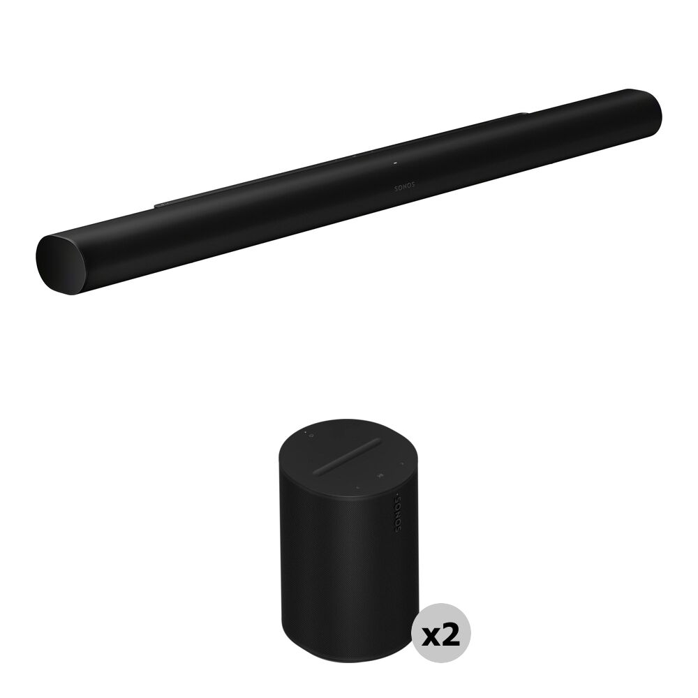 Sonos Arc Ultra Soundbar con 2 Altavoces Era 100 - Sonido Inmersivo 9.1.4 Canales, Conecti
