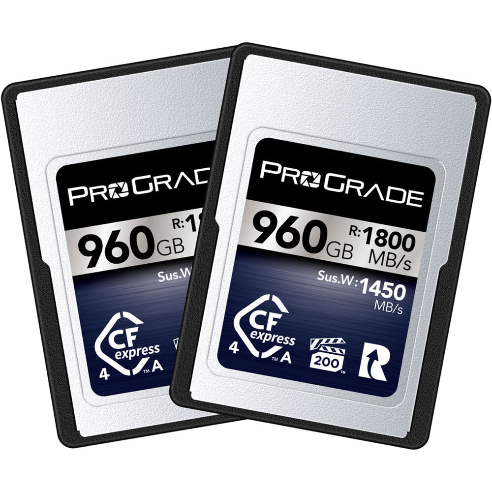 ProGrade Digital CFexpress 4.0 Type A Iridium 960GB - 2-Pack, Velocidades de Lectura hasta
