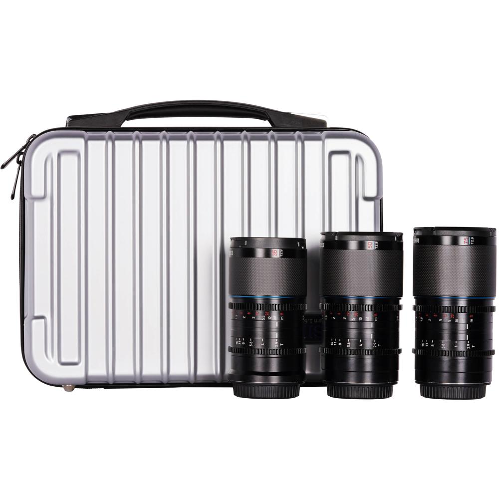 Sirui Set de Lentes Anamórficas T2.9 1.6x de Carbono para Canon RF - 35mm, 50mm y 75mm