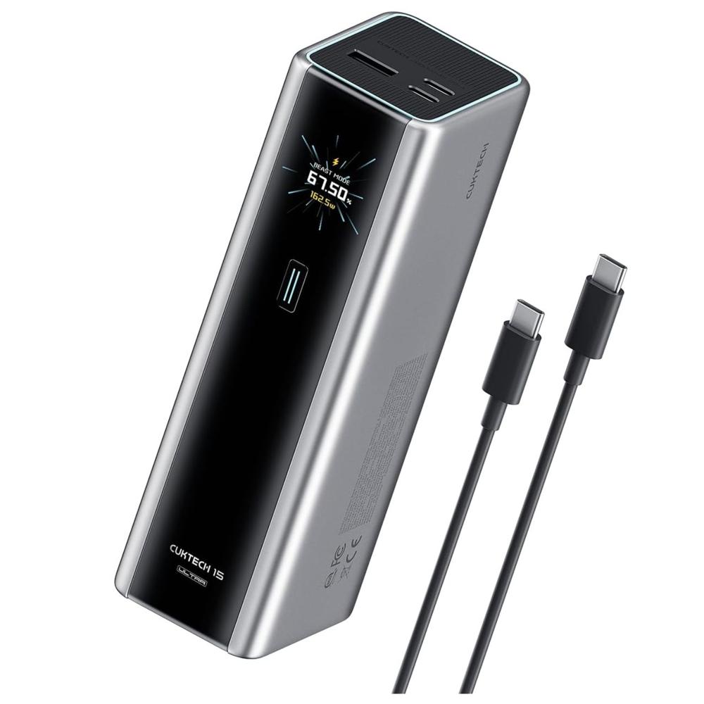 Cargador Portátil Power Bank 20000mAh 210W USB-C PD 3.1 Para Laptop Tablet Celular