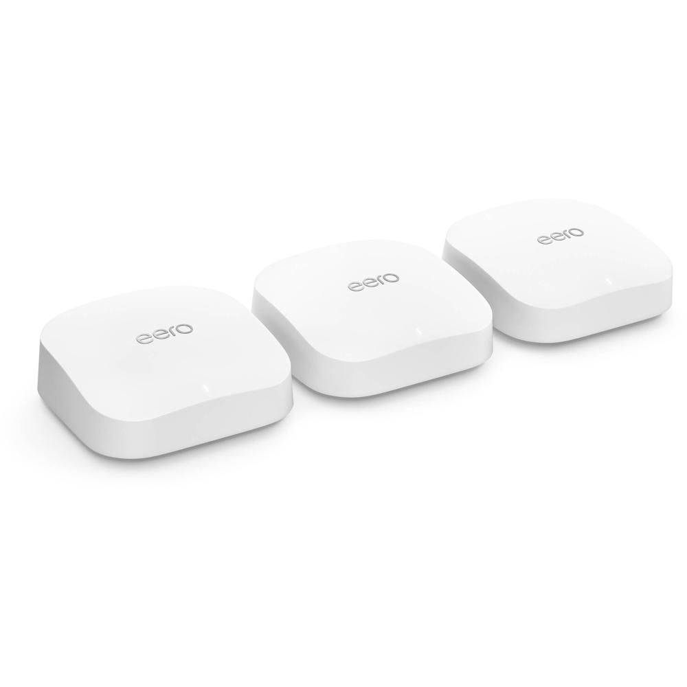eero Pro 6E Sistema Mesh Wi-Fi 6E Tri-Band AX5400 3 Piezas - Cobertura de hasta 6000 pies