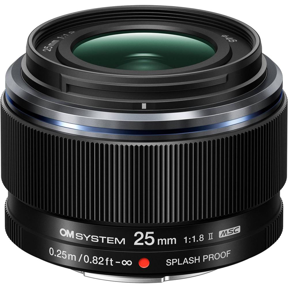 OM SYSTEM M.Zuiko Digital 25mm f/1.8 II - Lente Prime Micro Cuatro Tercios, IPX1, Autofocu