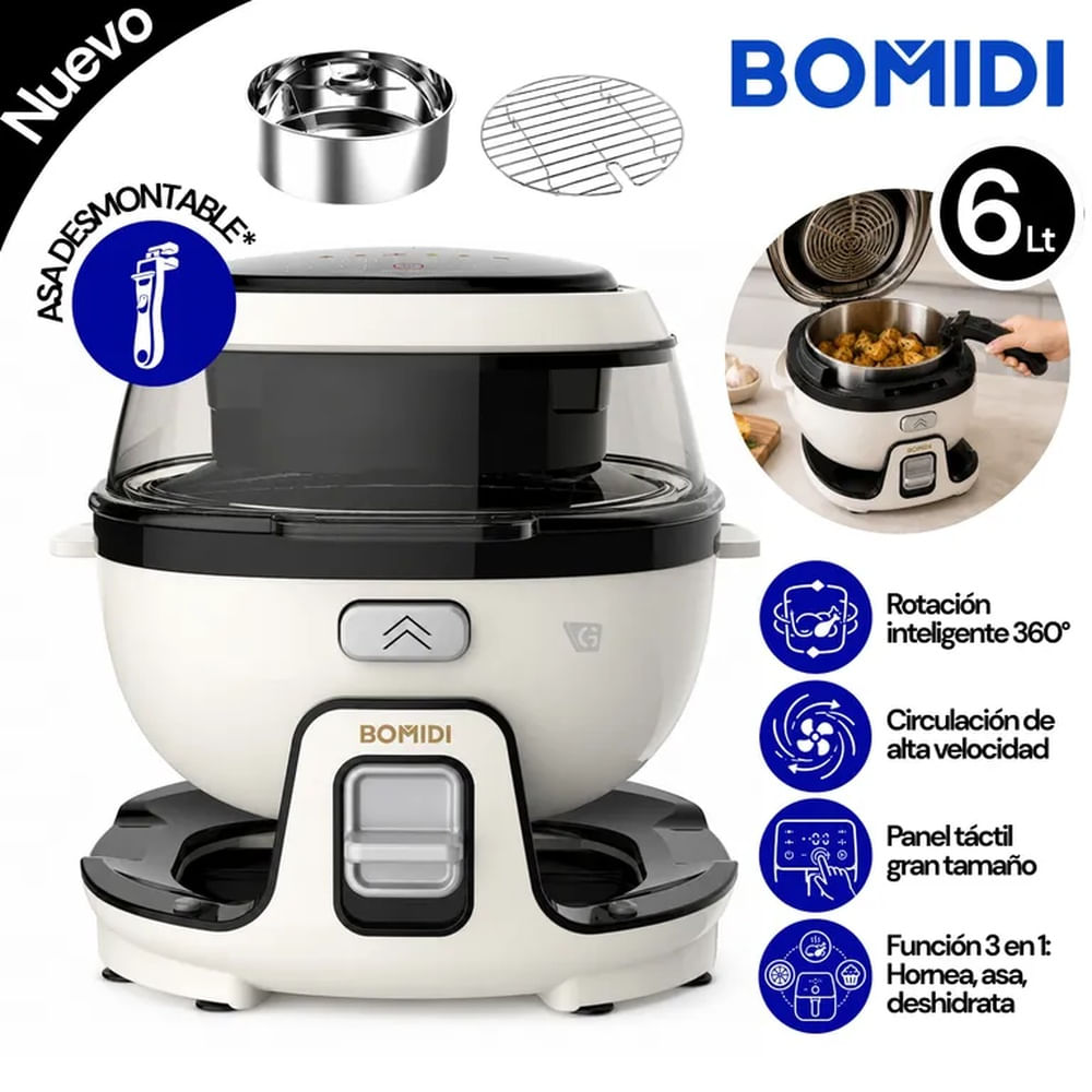 Freidora de Aire 6L Bomidi AF01 Blanco