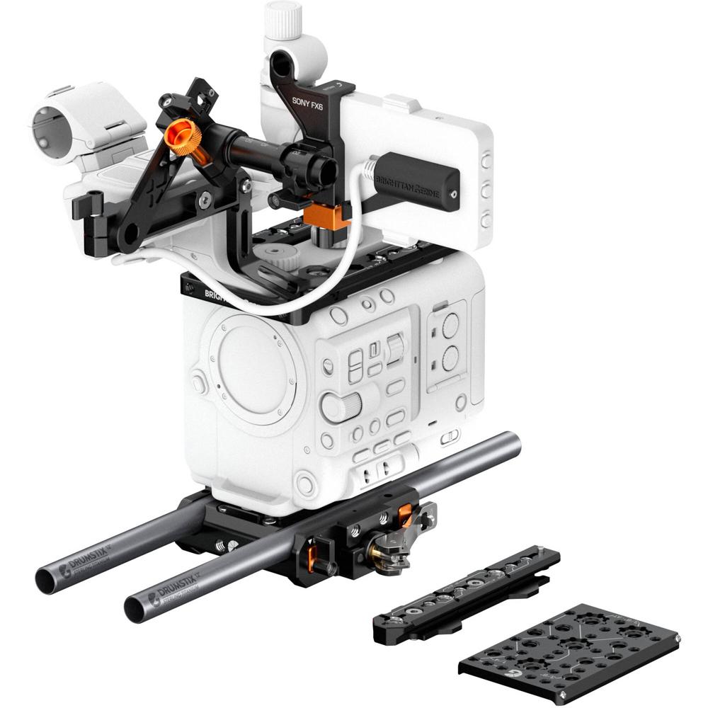 Bright Tangerine LeftField 3 Expert Kit para Sony FX6 - Baseplate, Dovetail, Riser, Monito